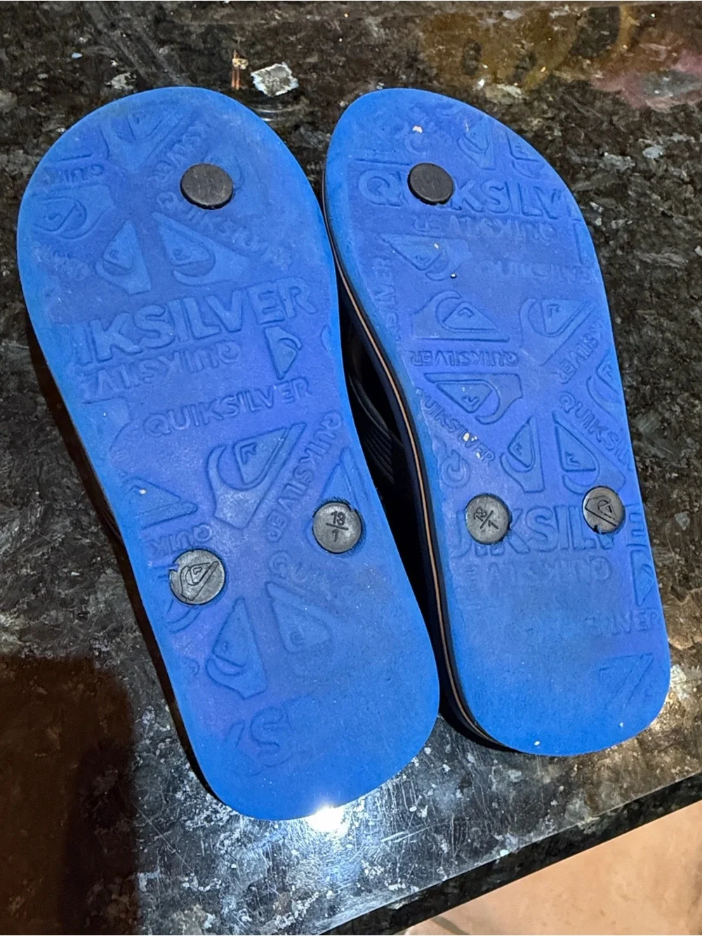 Quiksilver Blue Flip-Flops for little boys
